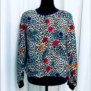 Vintage Animal Print Sweater